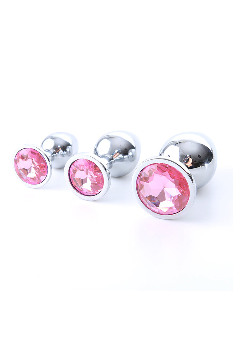 3pcs Nút Đít Pha Lê Rung Bi Mịn Màng Trang Sức