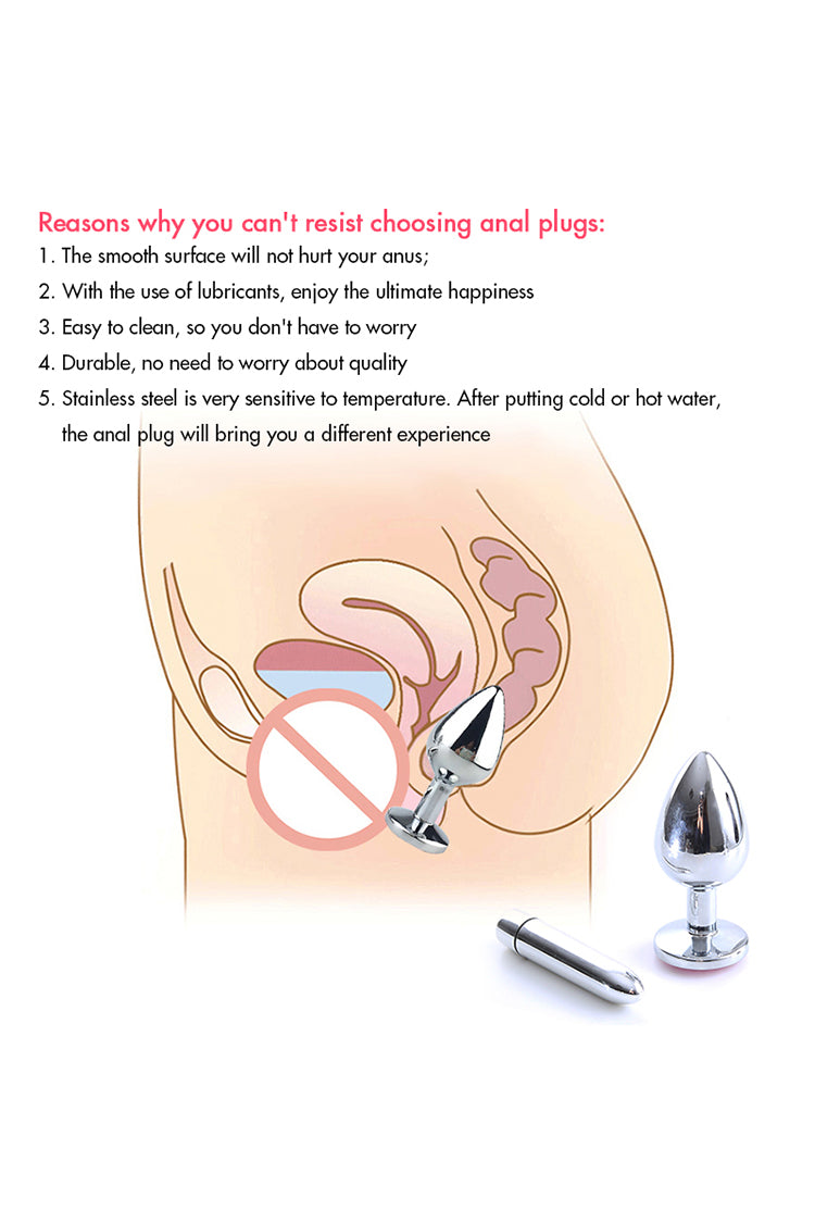 3pcs Nút Đít Pha Lê Rung Bi Mịn Màng Trang Sức