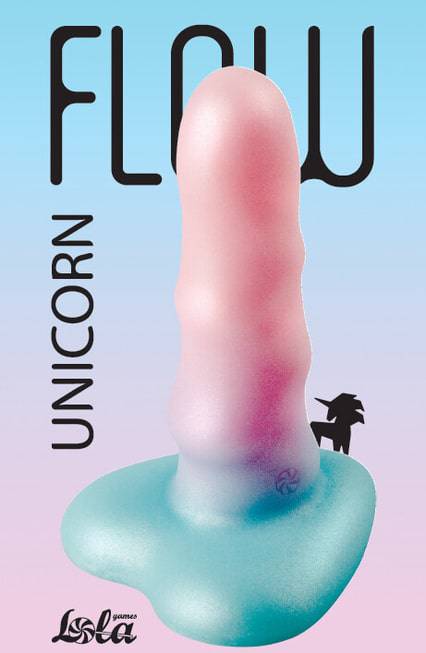 Dildo Unicorn Lola Flow Hồng 12.5cm Cong Mịn Bay Bổng