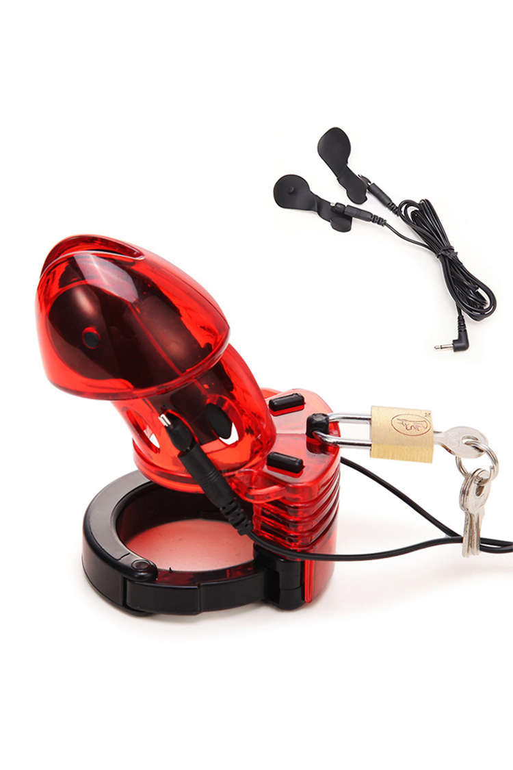 Lồng Trinh Nam Điện Giật Penis Sleeve Shock Cảm Xúc