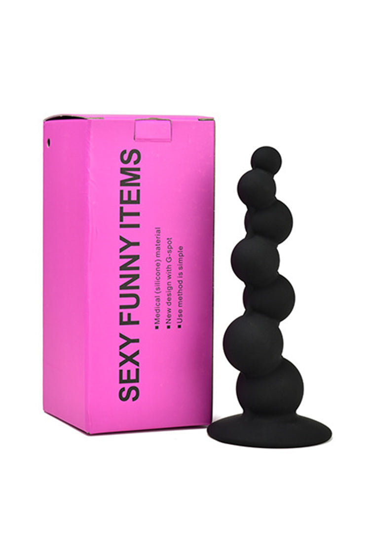 Butt Plug Chuỗi Silicone 5 Nút Hậu Môn Thăng Hoa Đa Dạng