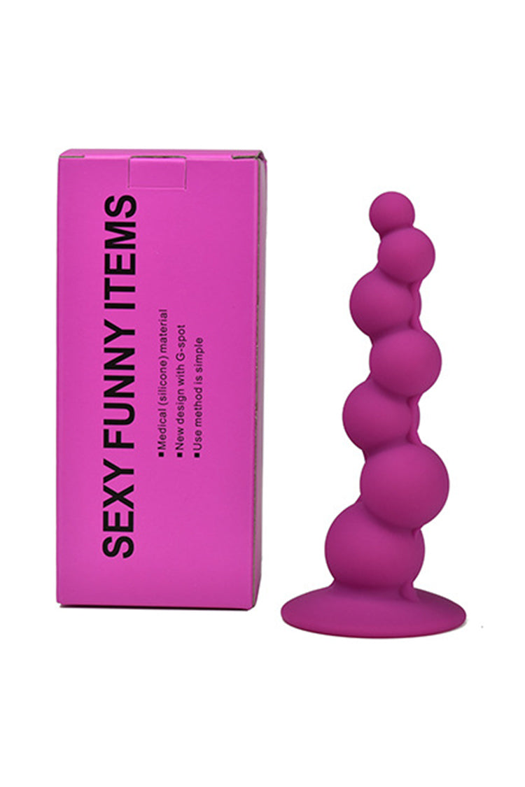 Butt Plug Chuỗi Silicone 5 Nút Hậu Môn Thăng Hoa Đa Dạng