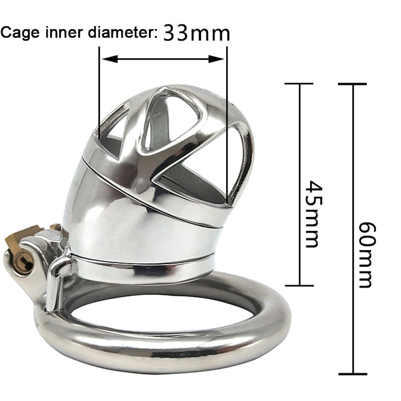 FRRK H201 Lồng Chastity Thép Không Gỉ Khóa Chắc