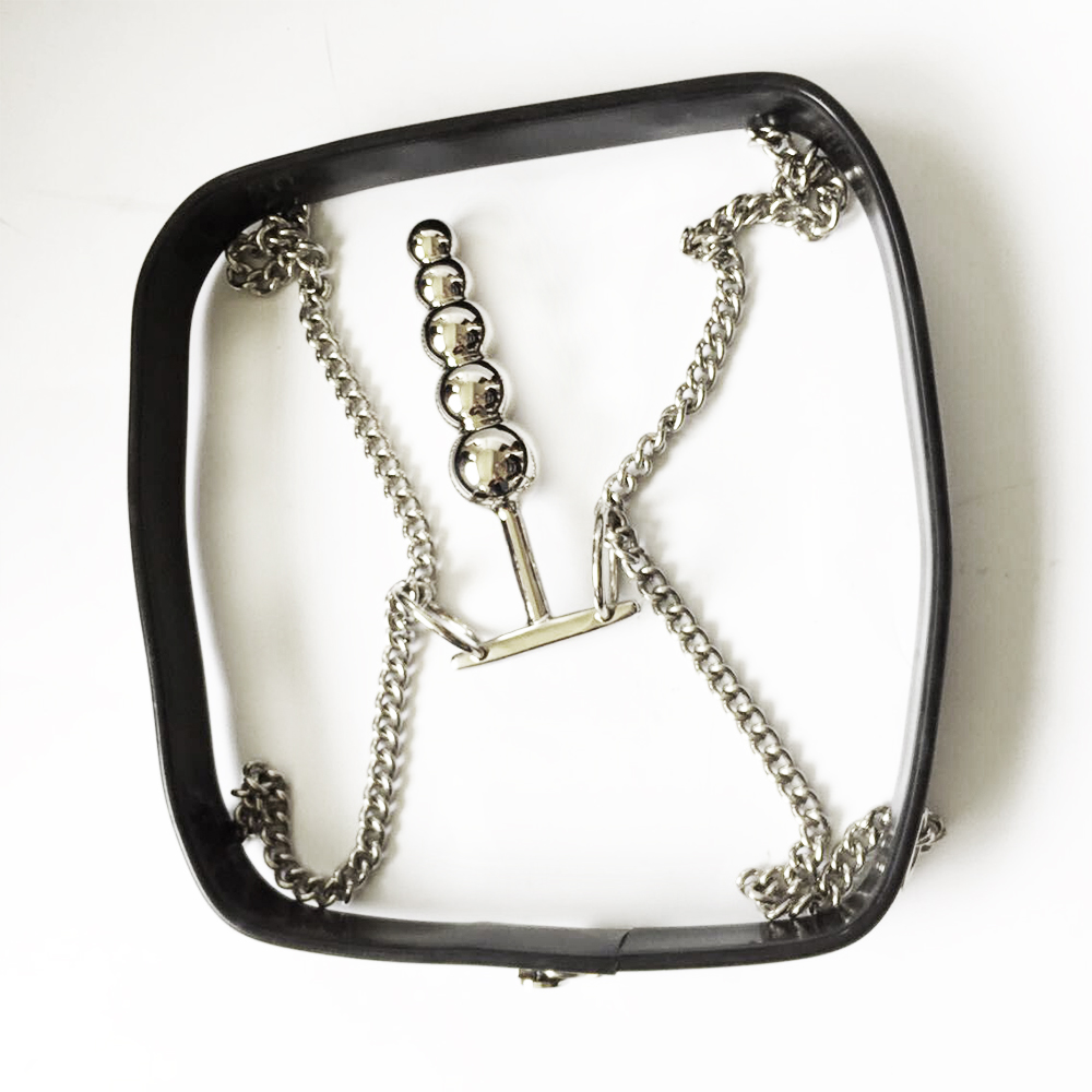 Chastity Belt Invisible SM Nữ Đen Thép Kiểm Soát