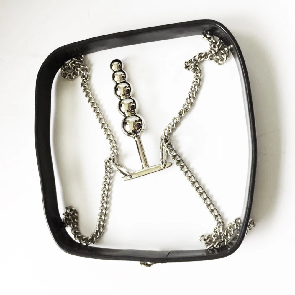 Chastity Belt Invisible SM Nữ Đen Thép Kiểm Soát