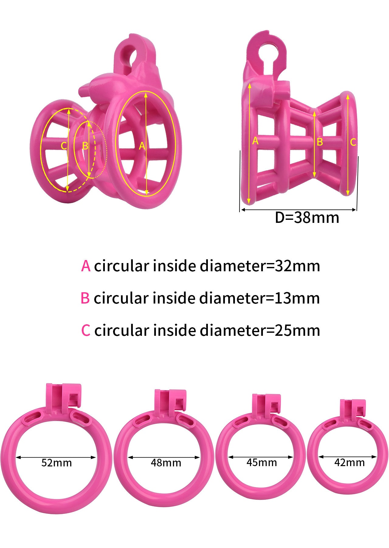 Lồng kìm sissy FRRK 3D in siêu nhẹ an toàn kích thích