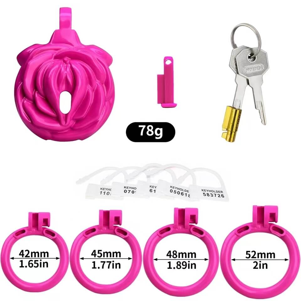FRRK 3D Chastity Cage Sissy Nhỏ Hợp Kim Siêu Chắc