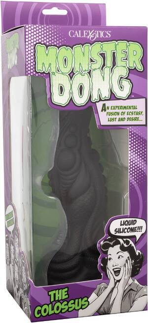 Falloimitator CalExotics Monster Dong Colossus Đen Khổng Lồ 25cm Siêu Thực