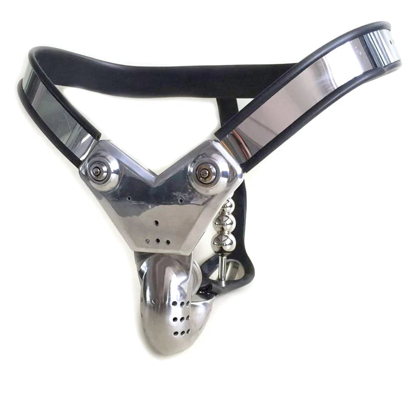 Black Emperor Panty Chastity Thép Đen Plug Hậu Môn Cao Cấp