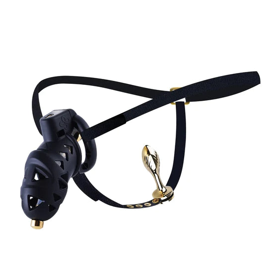 Lockink Rattlesnake Chastity Nam Plastic Plug Thoải Mái