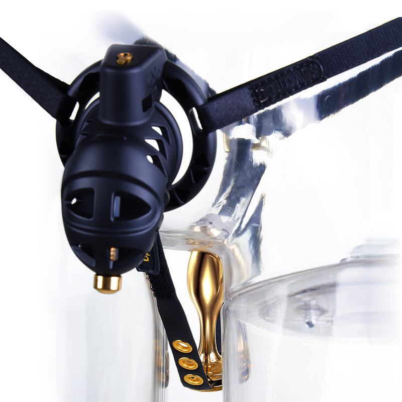 Lockink Rattlesnake Chastity Nam Plastic Plug Thoải Mái