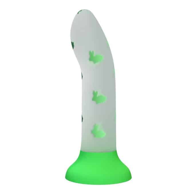 Pretty Love dildo phát sáng xanh 17cm silicon
