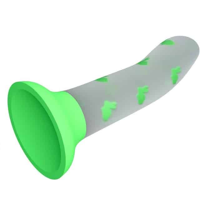 Pretty Love Dildo Phát Sáng Xanh 17cm Silicone Hấp Dẫn
