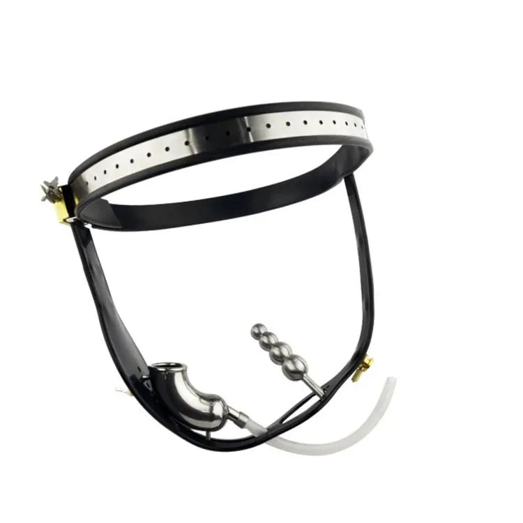 Black Emperor Chastity Plug Thép Đít Kiểm Soát Kiềm Chế