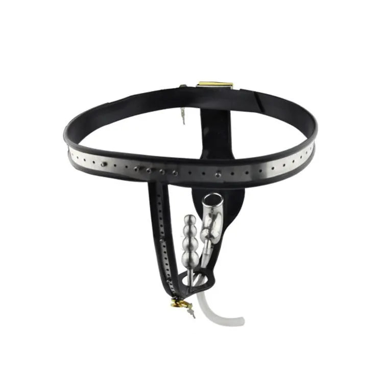 Black Emperor Chastity Plug Thép Đít Kiểm Soát Kiềm Chế