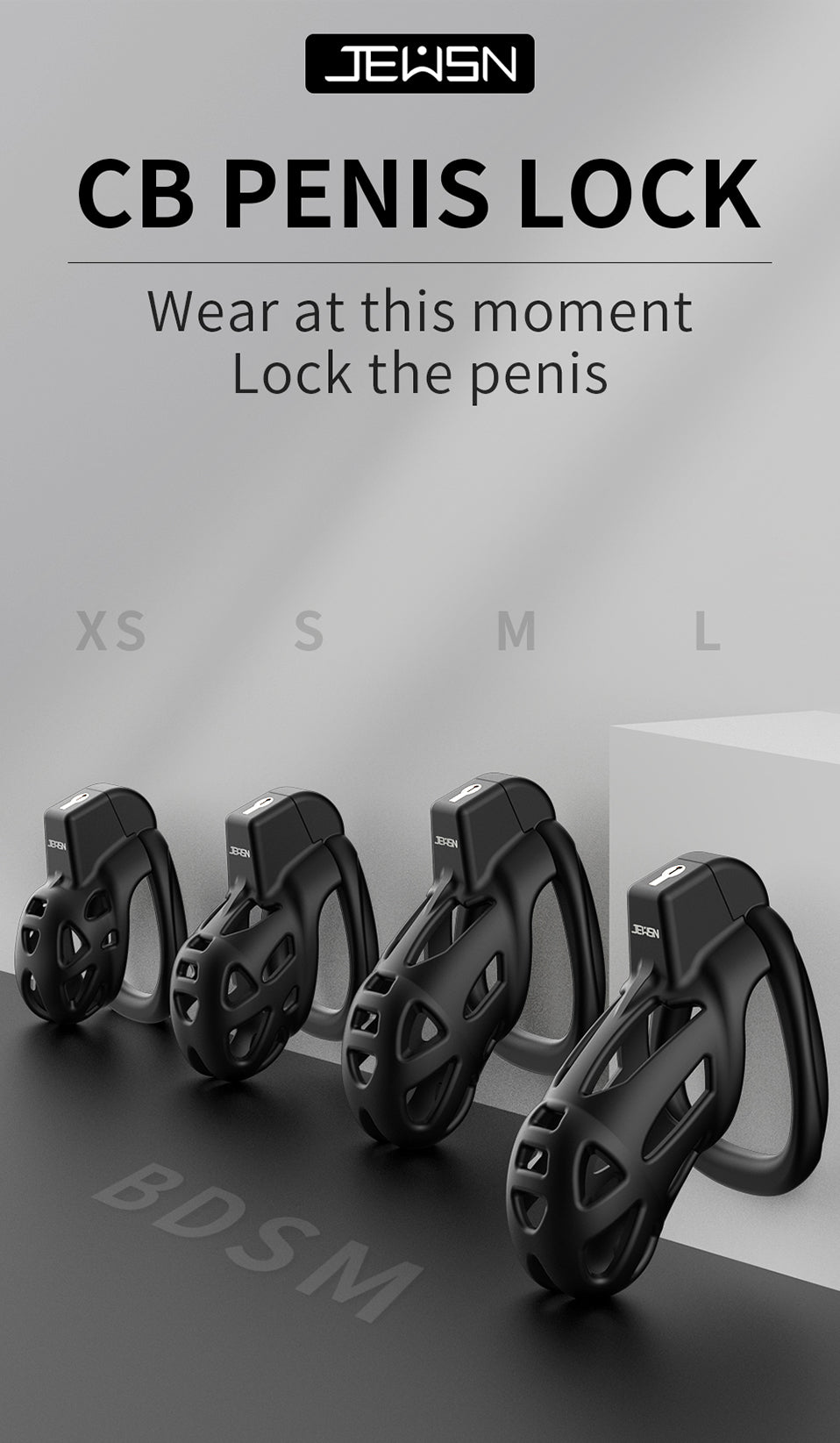 JEUSN CB Penis Lock Lồng Kìm Nam Chặt Kiểm Soát Tuyệt