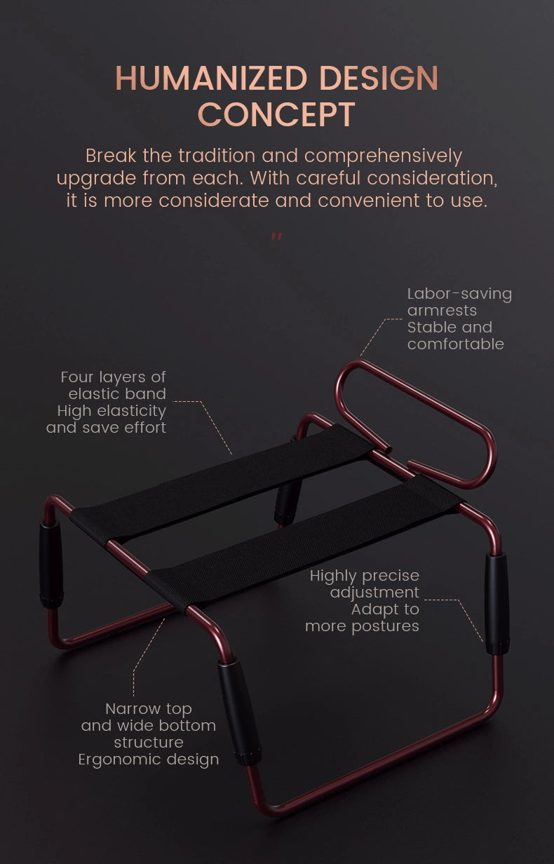 Roomfun Ghế Sex Đỏ Rượu Tư Thế Mới Lạ Nâng Tầm Đam Mê