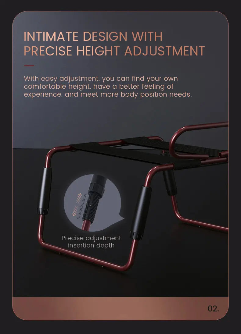 Roomfun Ghế Sex Đỏ Rượu Tư Thế Mới Lạ Nâng Tầm Đam Mê