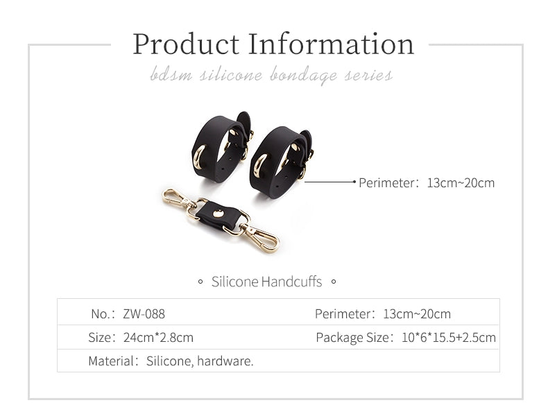 Bondage Bracelet Còng Silicone Dễ Dùng Thú Vị Hot