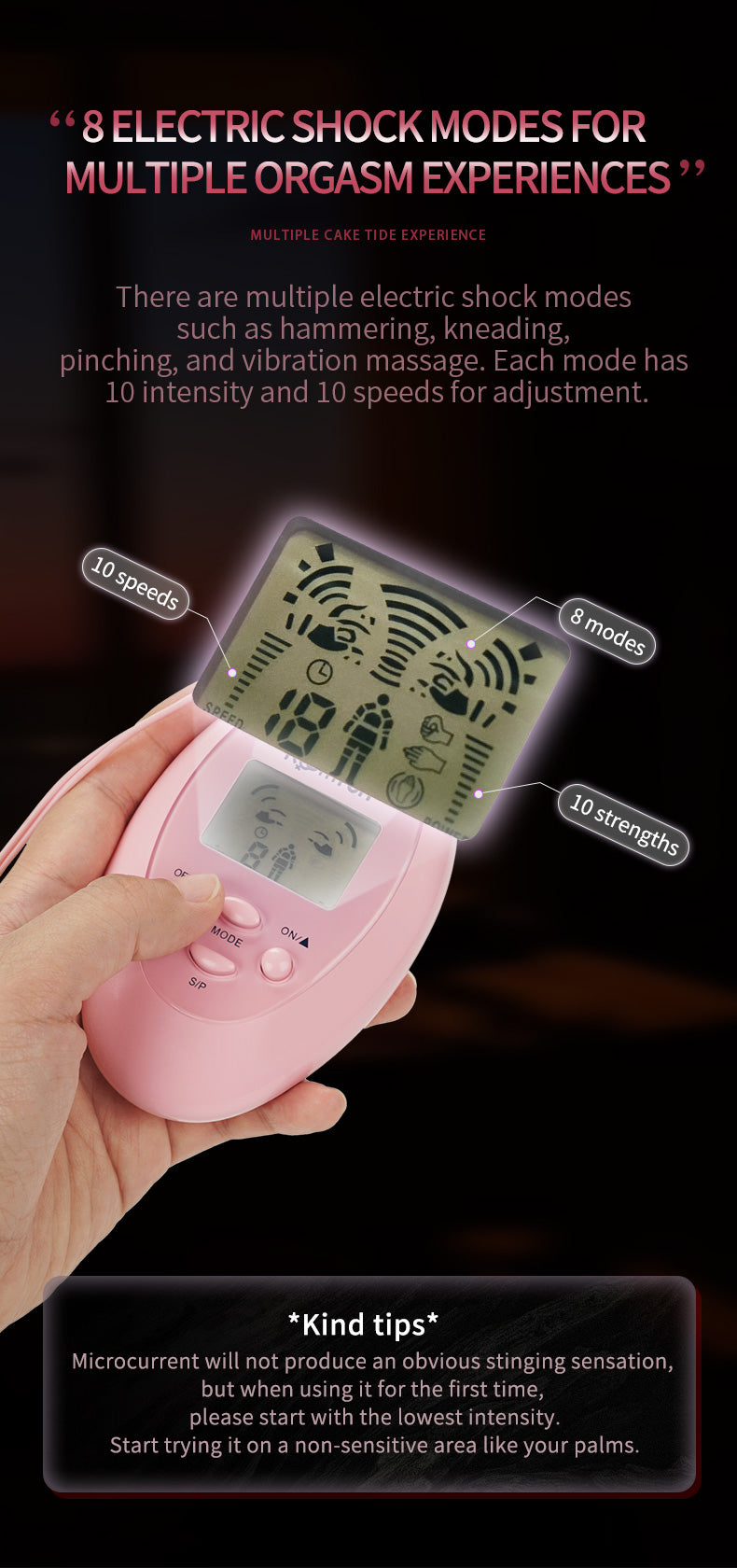 Roomfun SM Shock BDSM Giật Điện Nô Lệ Kích Thích Mạnh