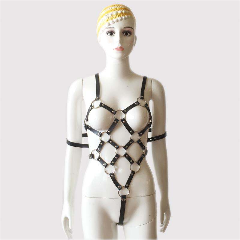 Quần Dây PU Đen Đế Vương Fetish Trói Buộc Chặt
