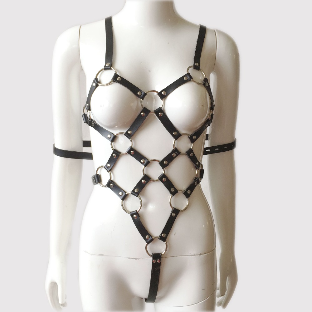 Quần Dây PU Đen Đế Vương Fetish Trói Buộc Chặt