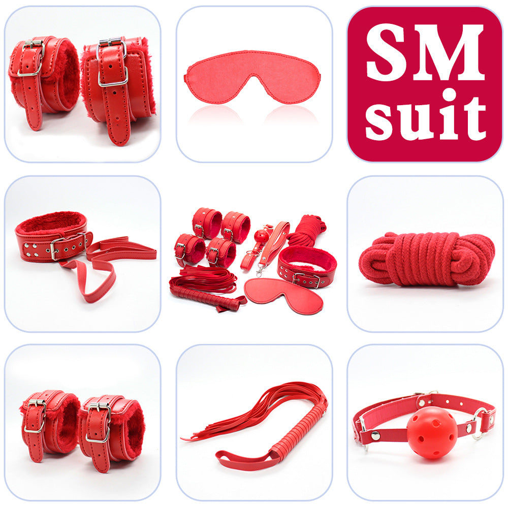 Yeain 7pc SM Kit Da Lông BDSM Đa Màu Mềm Mại