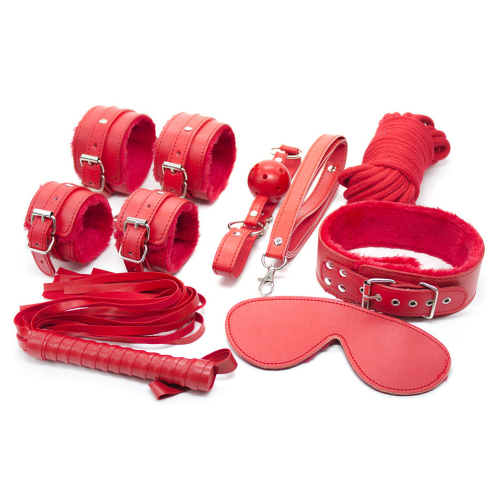 Yeain 7pc SM Kit Da Lông BDSM Đa Màu Mềm Mại