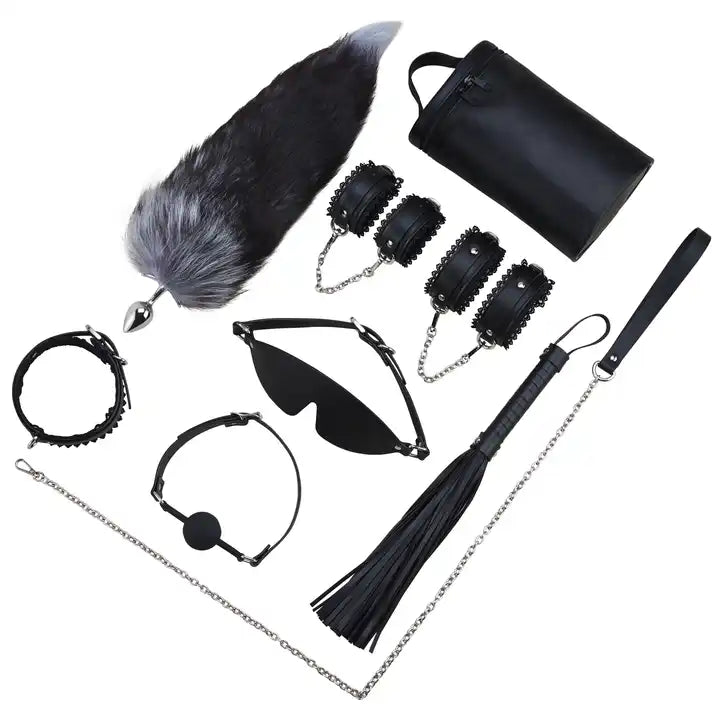 Roomfun SM Bondage Kit Trói Giường Bóng Miệng