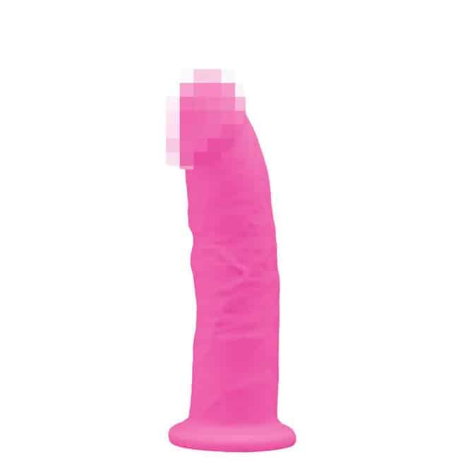 SilexD Model 2 Dương vật phát sáng hồng 15.4cm silicone