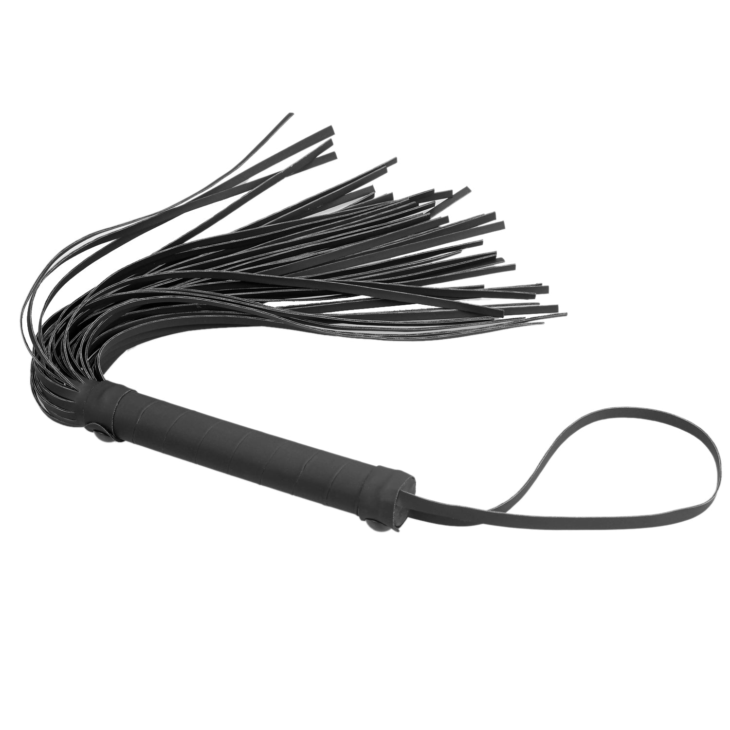 BF-40337J Leather Flogger Matt Đen SM Chơi Vui