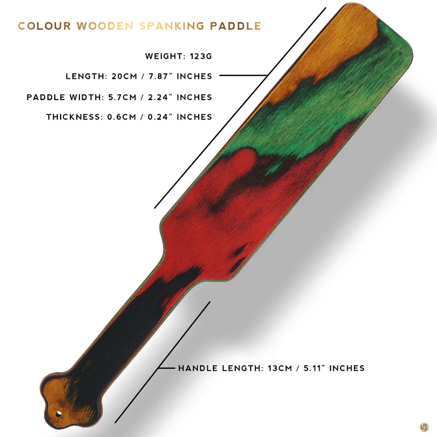 Roomfun Paddle Gỗ BDSM Vuông Màu Đánh Đét