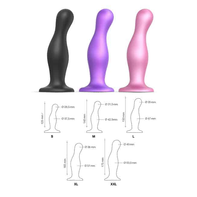Strap-on-me Curvy L 16cm Tím Kim Loại Đeo Đa Năng