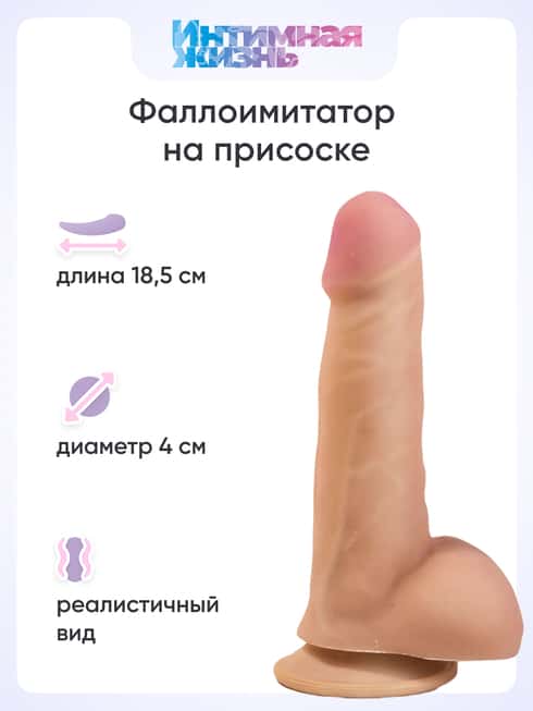 Dildo Intimnaya Zhizn Maloy 18.5cm - Thực Tế Mạnh