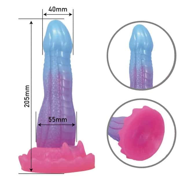 Fallo Baile Void Python silicone đa màu 5.5cm gân sướng