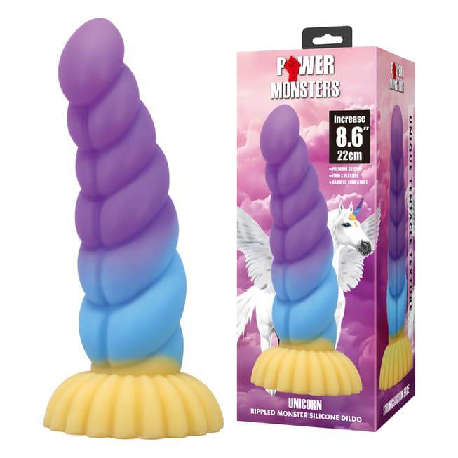 Baile Unicorn Dildo Silicone 22cm Lấp Lánh