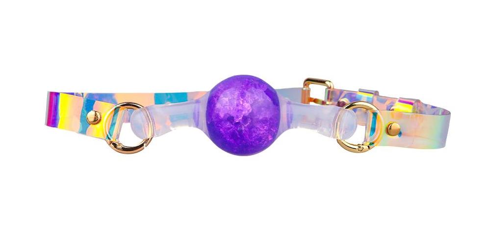 FAAK ball gag chuỗi S tím bdsm siêu kích thích