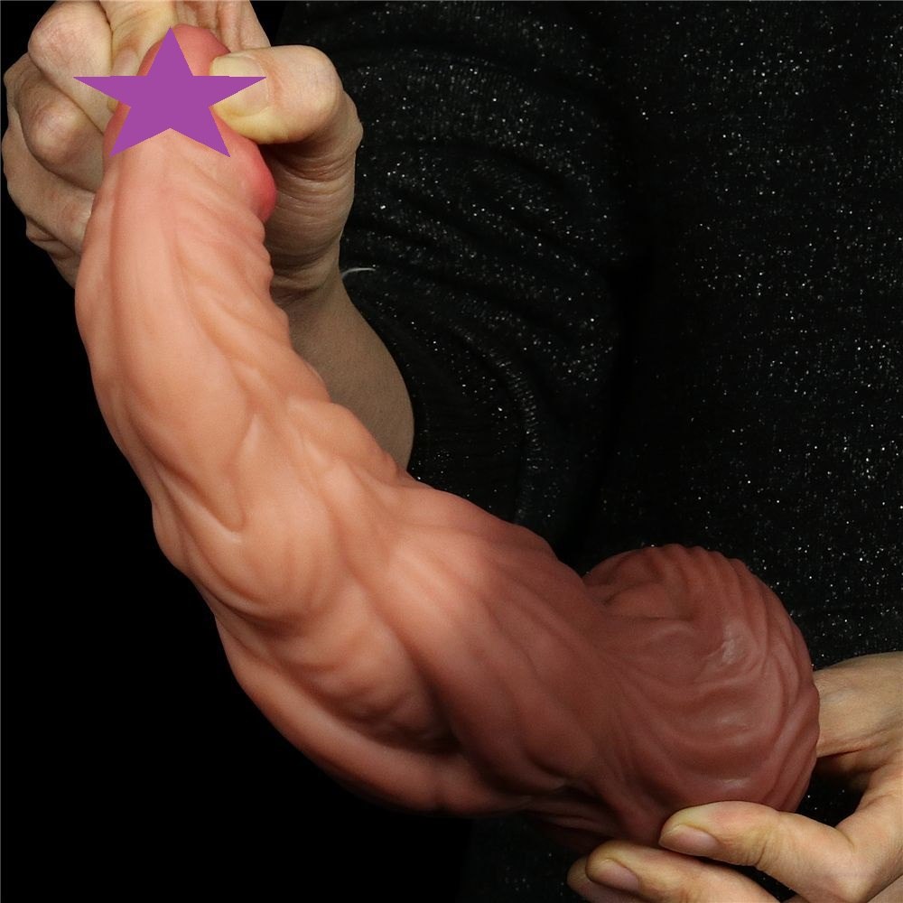 Fake Lovetoy Khổng Lồ 24.5cm Đôi Lớp Đỉnh Cao