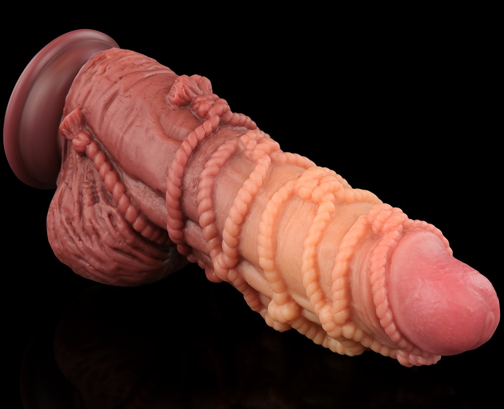 Lovetoy dildo kép buộc dây 24cm silicone kích thích