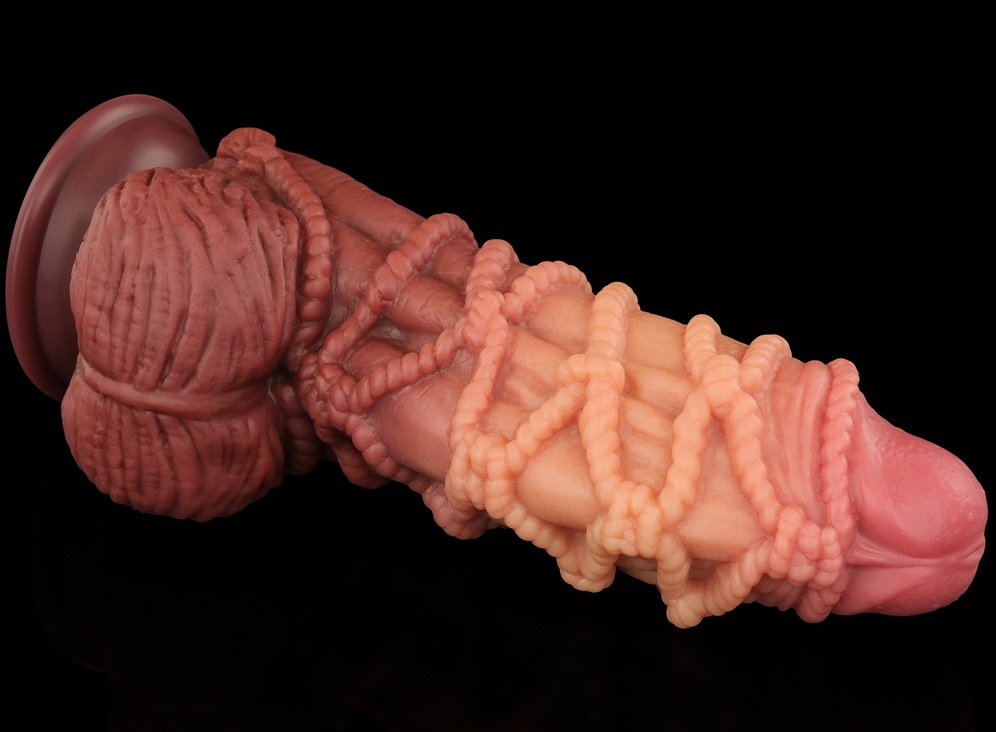 Lovetoy dildo kép buộc dây 24cm silicone kích thích