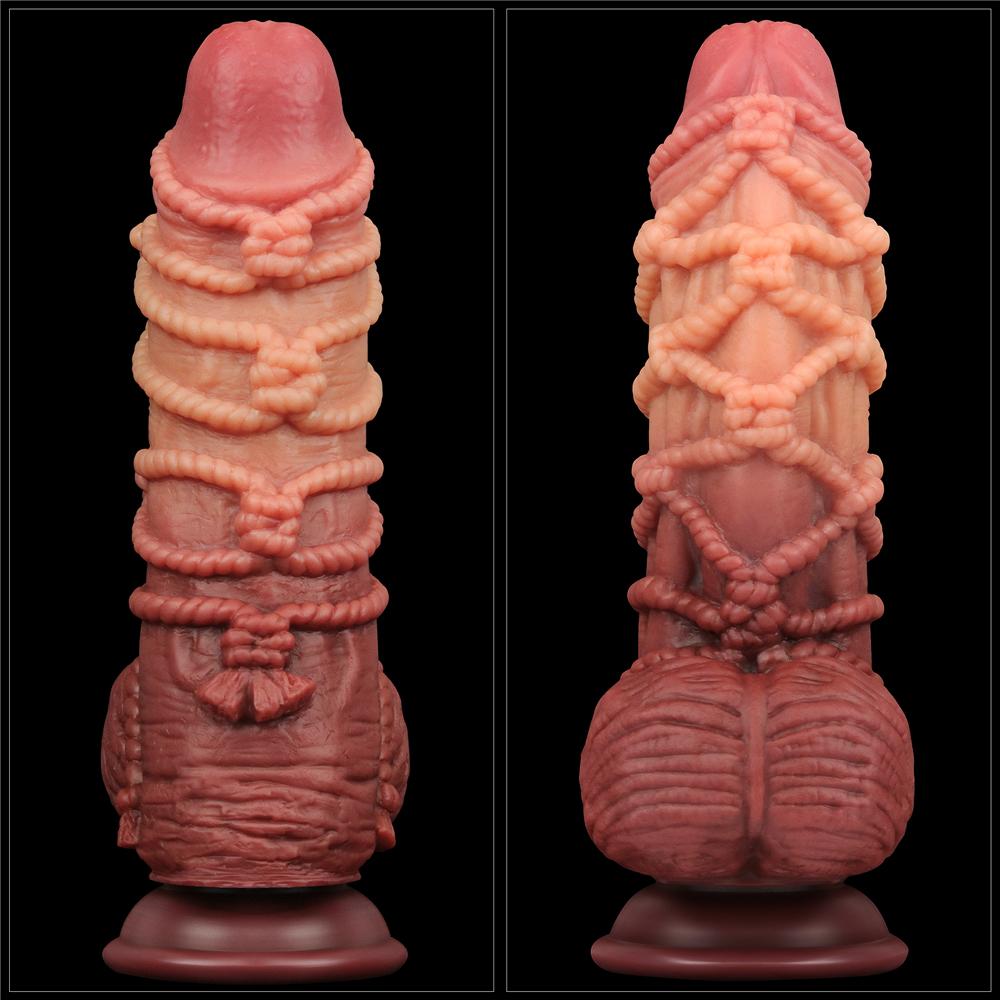 Lovetoy Dildo Kép Strap-on 24cm Silicone Thực Tế Nóng