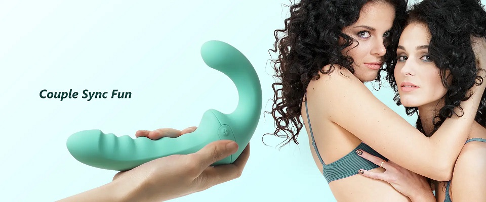 Arosum VibraTwin Đeo Không Dây Siêu Thực 21cm Xanh