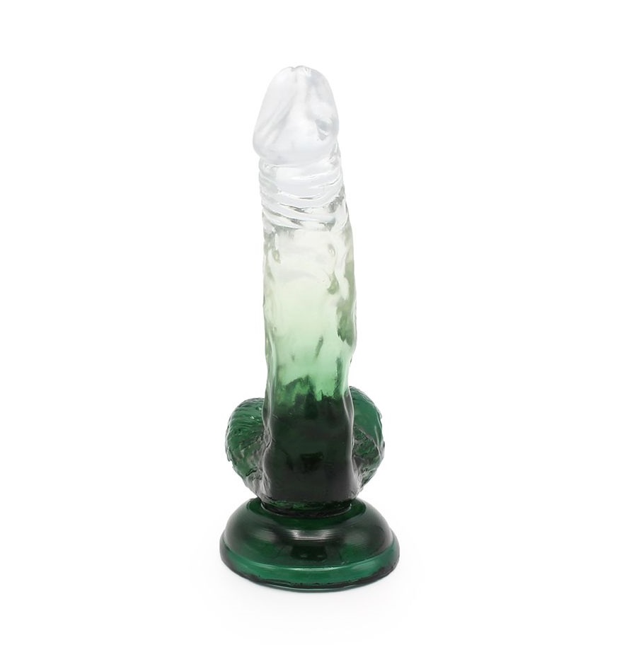 Kiotos Dildo Trong Suốt Xanh 17.5cm, Đỉnh Cao