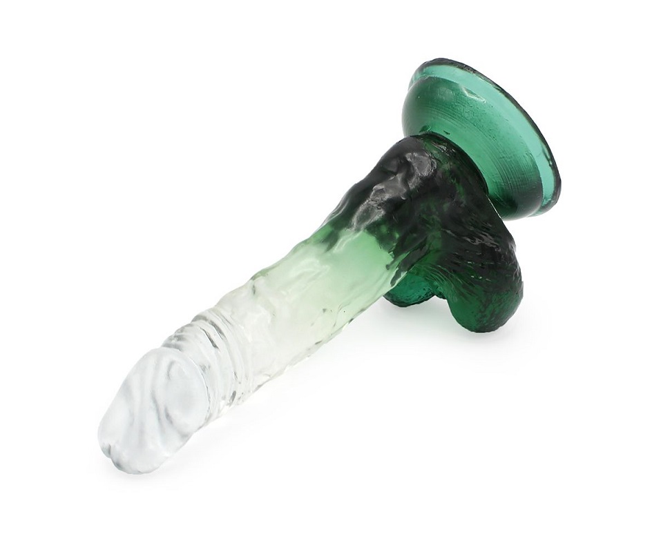 Kiotos Dildo Trong Suốt Xanh 17.5cm, Đỉnh Cao
