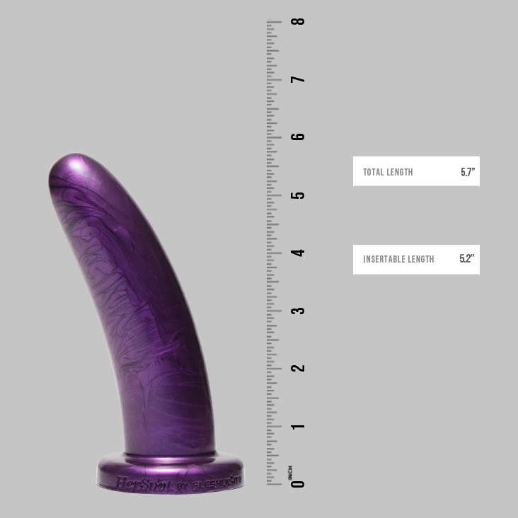 Fleshlight HerSpot Dương Vật Tím 14.6cm Siêu Thực