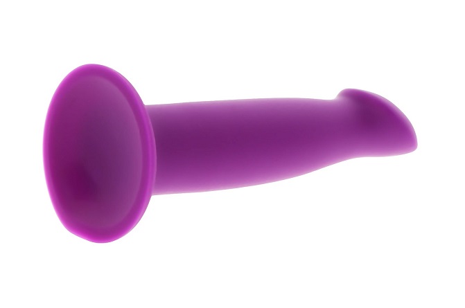 ToyJoy Dildo Tím Đầu Bẹt 16cm Siêu Mềm Mịn Khoái Lạc Mãnh Liệt