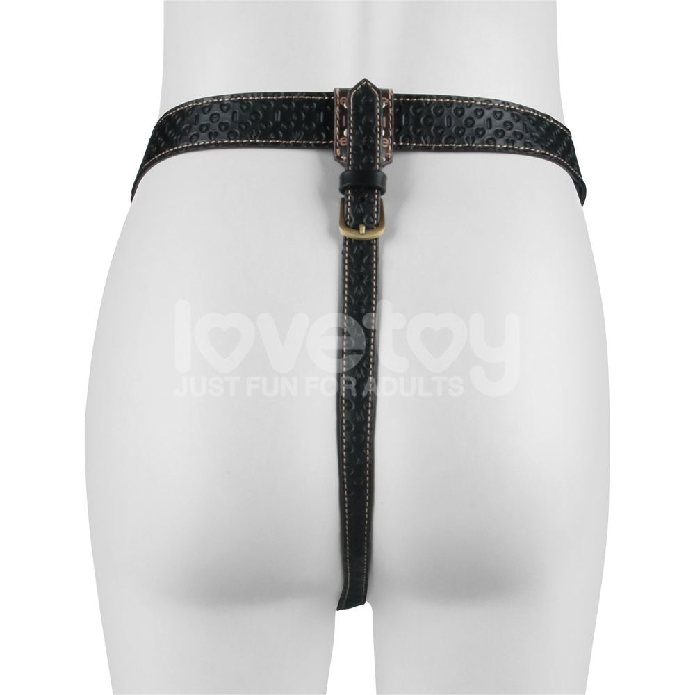 Lovetoy Strap-on Đen Điều Khiển Mạnh Mẽ Nữ Vương