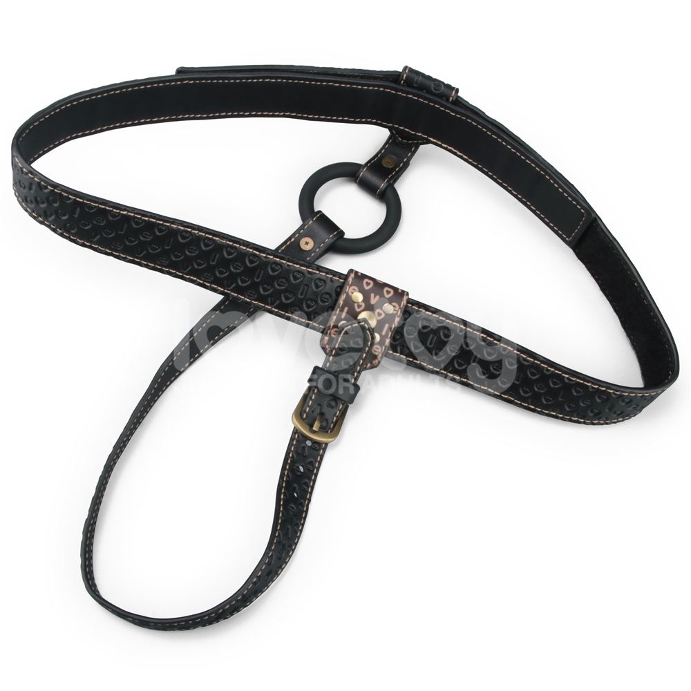Lovetoy Strap-on Đen Điều Khiển Mạnh Mẽ Nữ Vương
