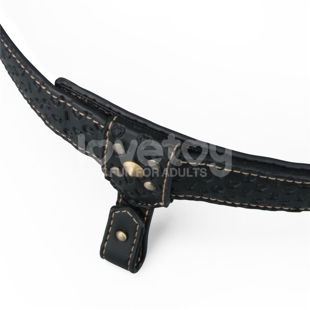 Lovetoy Strap-on Đen Điều Khiển Mạnh Mẽ Nữ Vương