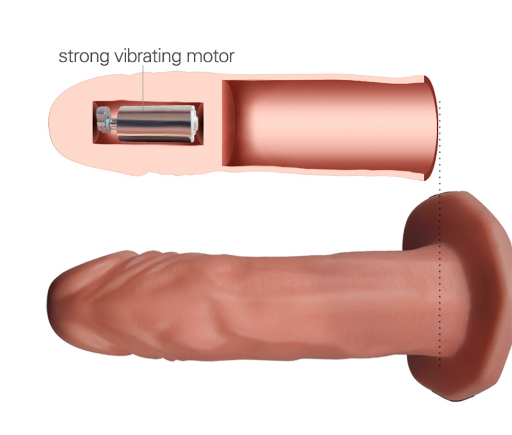 Lovetoy Đeo Đai Yang Vật Rung Da Nude 19cm Thật